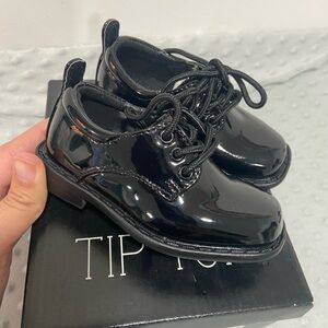 Tip top toddler boy dress shoes black